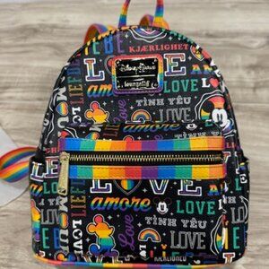 Disney Parks Mickey Mouse Loungefly Pride Mini/Small Backpack